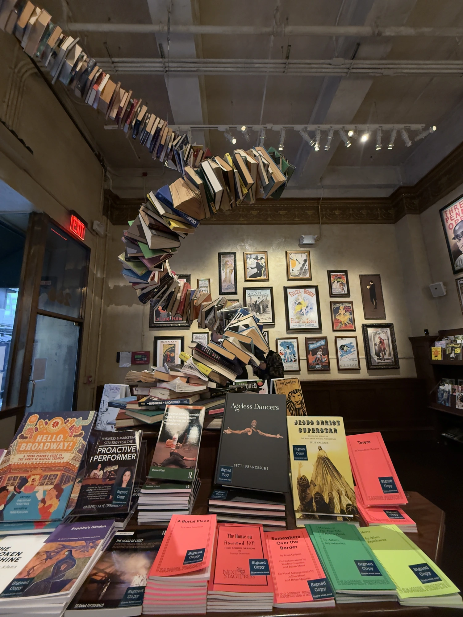 Books, floating